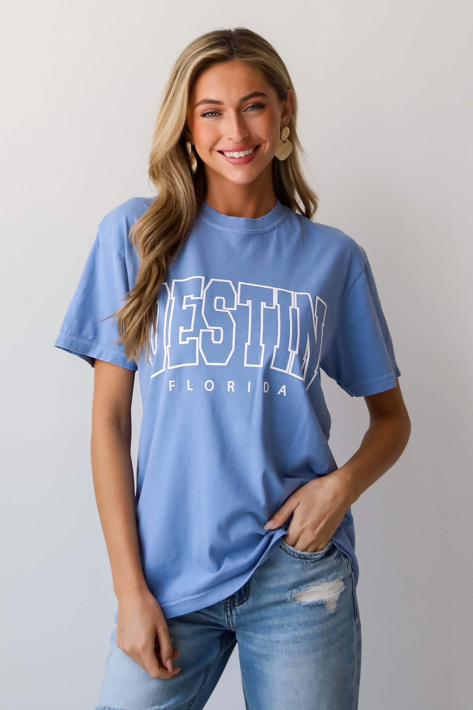 Light Blue Destin Florida Tee